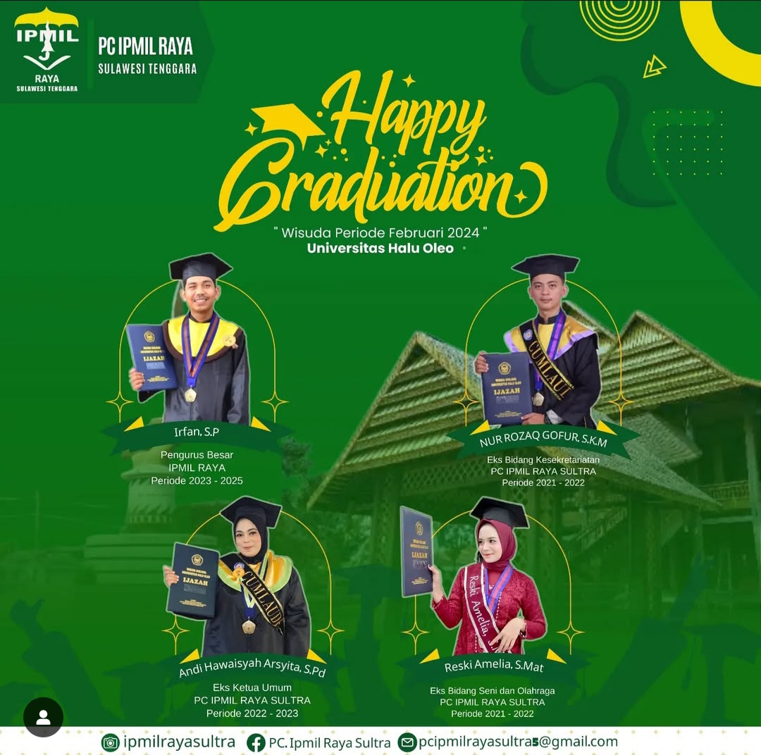 Wisuda Periode Februari 2024 Universitas Halu Oleo